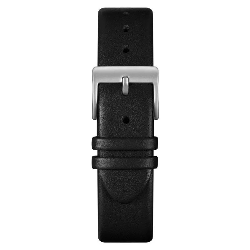 Relógio analógico unissexo MAM MAM621 39mm mostrador preto bracelete de pele preta