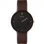 Relógio unissexo MAM MAM627 39mm mostrador preto bracelete de malha preta quartzo Miyota