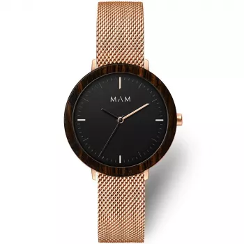 Relógio unissexo MAM MAM675 analógico 33 mm ouro rosa