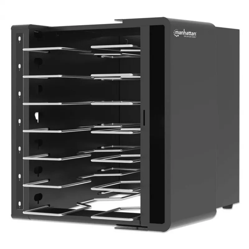 Manhattan armário de carregamento para portáteis USB-C com 7 compartimentos, 65 W por porta, com chave (181297)
