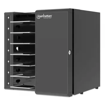Manhattan armário de carregamento para portáteis USB-C com 7 compartimentos, 65 W por porta, com chave (181297)