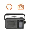 Manta MARDI919BK San Remo rádio FM/AM, alimentação por rede elétrica ou pilhas, saída para auscultadores, preto
