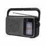 Manta MARDI919BK San Remo Rádio portátil preto com Bluetooth, FM/AM, USB, cartão SD, AUX