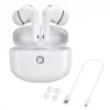 Manta MTWS008W Rytmo Auscultadores True Wireless Bluetooth 5.0 brancos com estojo de carregamento