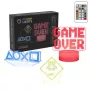 Manta SNL123RGB Lâmpada LED decoração de luz Game 3 RGB 3D