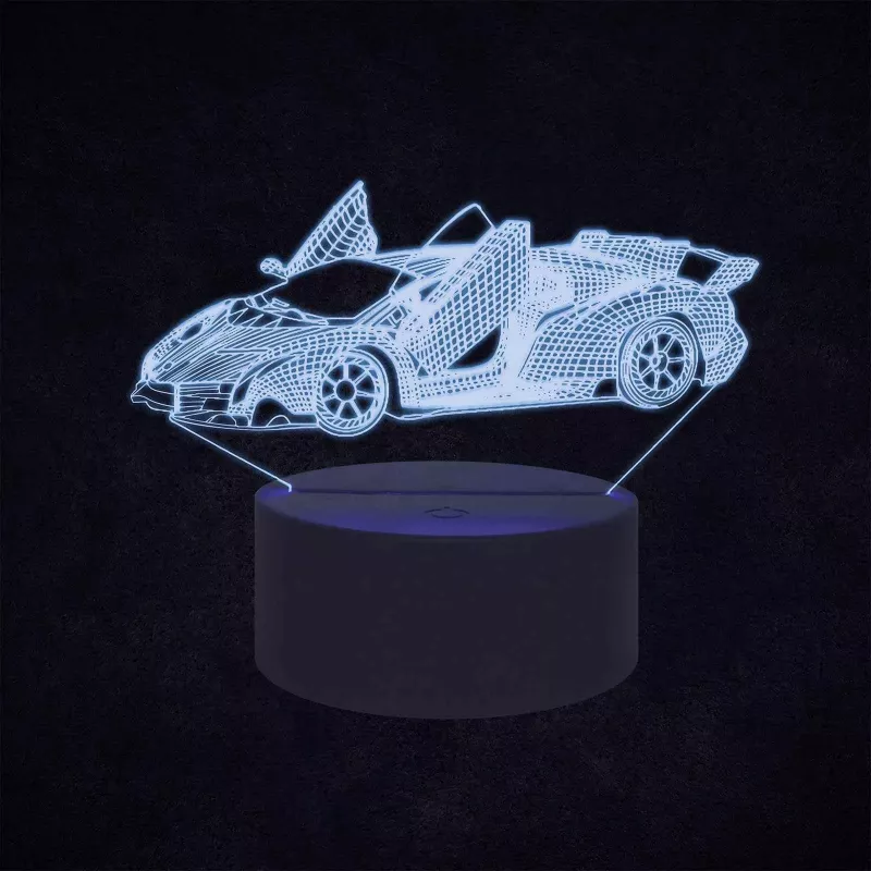 Manta SNL64RGB Lâmpada LED decoração de luz automóvel 3D RGB