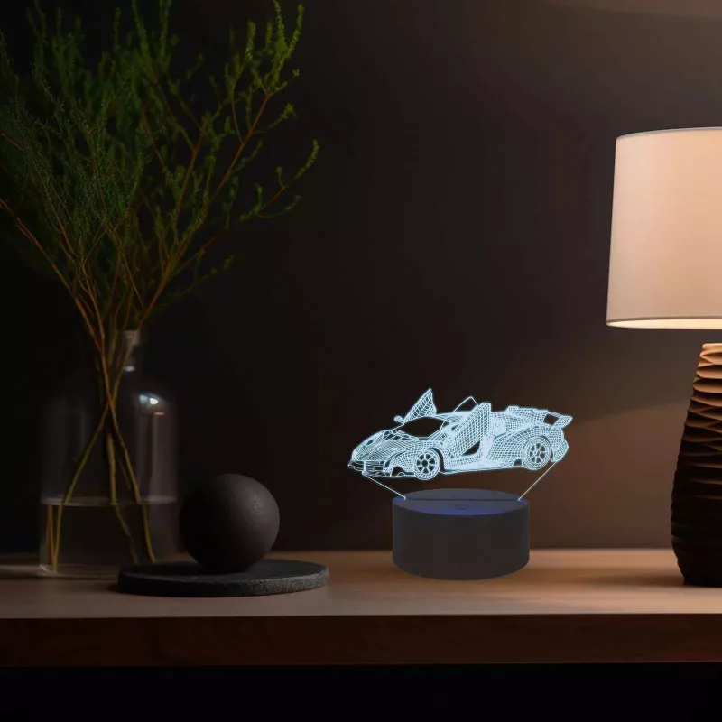 Manta SNL64RGB Lâmpada LED decoração de luz automóvel 3D RGB