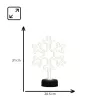 Manta SNL84WH Luz decorativa LED flocos de neve, branco frio, a pilhas, suspensa, plástico, branco, 200 mm