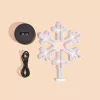 Manta SNL84WH Luz decorativa LED flocos de neve, branco frio, a pilhas, suspensa, plástico, branco, 200 mm