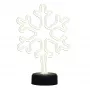 Manta SNL84WH Luz decorativa LED flocos de neve, branco frio, a pilhas, suspensa, plástico, branco, 200 mm