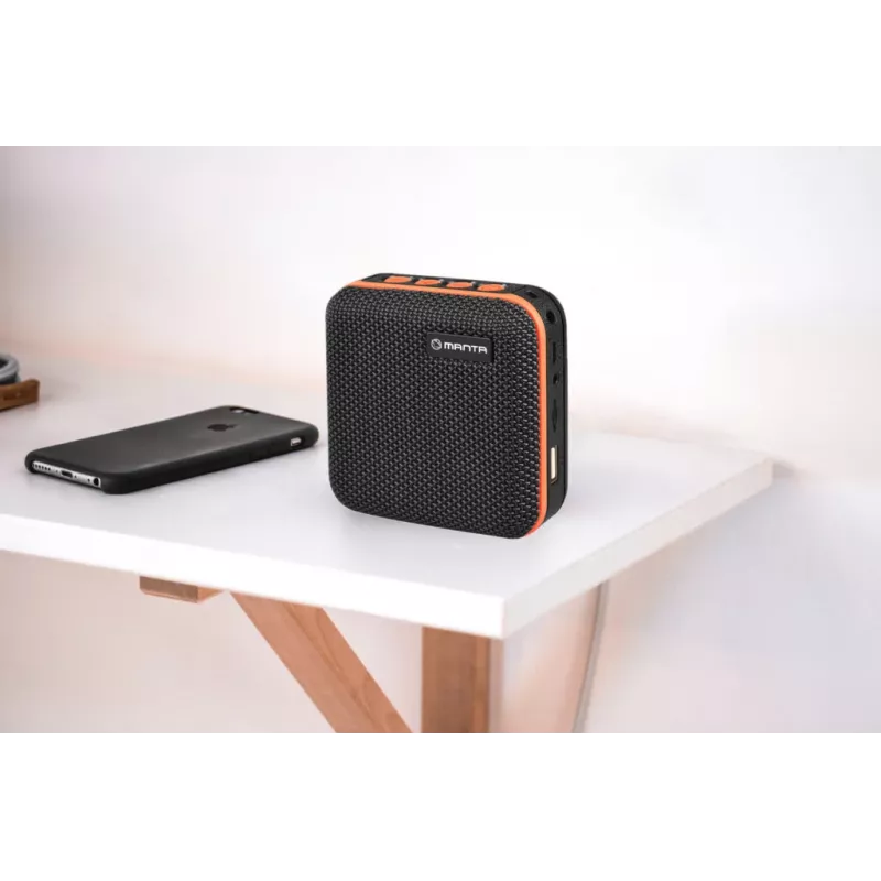 Manta SPK01GO altifalante Bluetooth portátil dourado