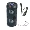 Manta SPK815 altifalante portátil Bluetooth para festas com karaoke, 30W RMS, LED de discoteca, rádio FM, USB/SD/AUX