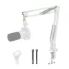 MAONO BA20 Braço Articulado Branco para Microfone – Grampo de Mesa, Aço, Rotação 360°