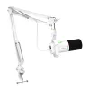 Microfone dinâmico Maono PD200XS com USB-C e XLR, cardioide, branco