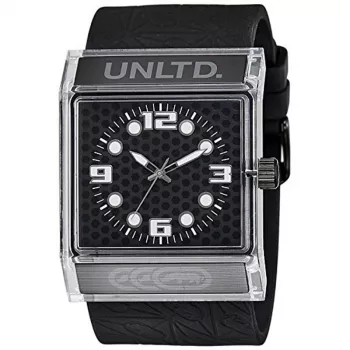 Relógio analógico de quartzo de homem Marc Ecko E08513G6 44 mm mostrador preto bracelete em silicone
