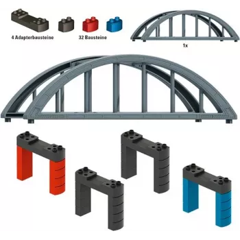 Märklin 72218 H0 Ponte treliçada reta Kit de montagem para via C/K/M, cinzento, 360 mm