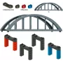 Märklin 72218 H0 Ponte treliçada reta Kit de montagem para via C/K/M, cinzento, 360 mm