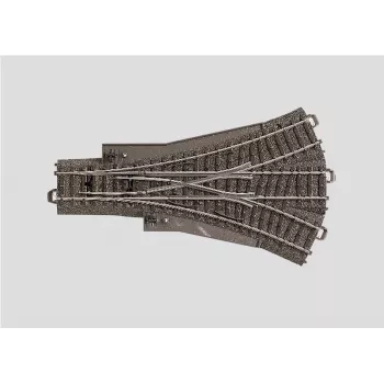 Märklin H0 Via C Agulha de três vias 188,3 mm com leito (24630)