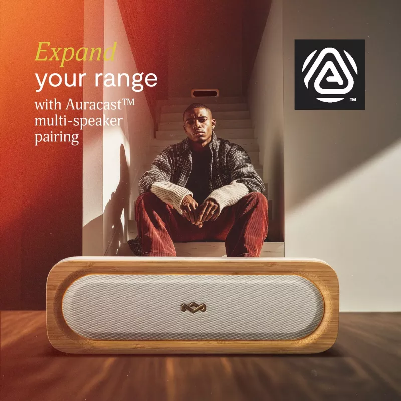Altifalante Bluetooth portátil MARLEY Get Together 3, Signature Black, 40 W, IP67