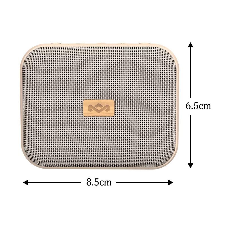 Marley Jammin EM-JA026-SB coluna Bluetooth portátil, à prova de água, preta Signature Black
