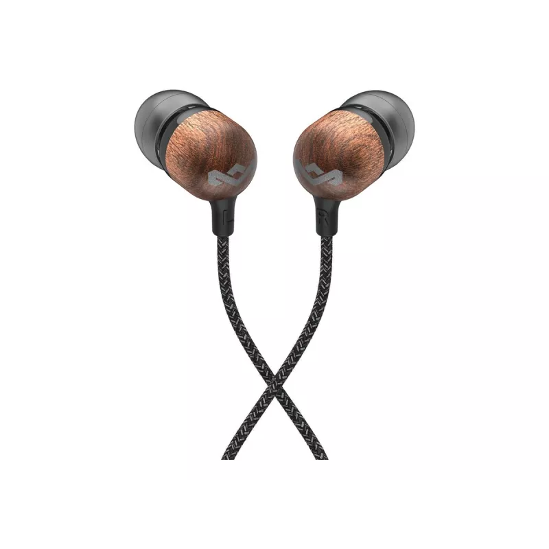Auscultadores com fio Marley Smile Jamaica com microfone incorporado, USB-C – Signature Black