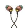 Auscultadores intra-auriculares com fio Marley Smile Jamaica com microfone e USB-C, drivers de 9 mm – Rasta (EM-JE042-RA)