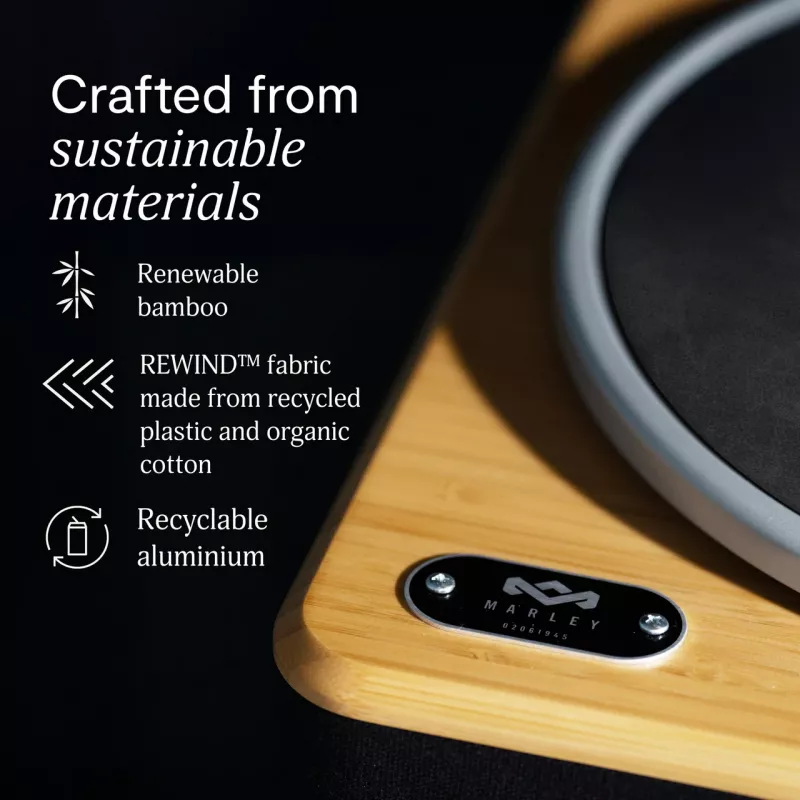 Marley Stir It Up Wireless 2+ gira-discos Bluetooth com altifalantes