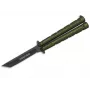 K25 36249 Balisong Faca borboleta, verde