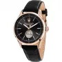 Maserati relógio automático de homem Potenza R8821124001 42mm mostrador azul bracelete de pele