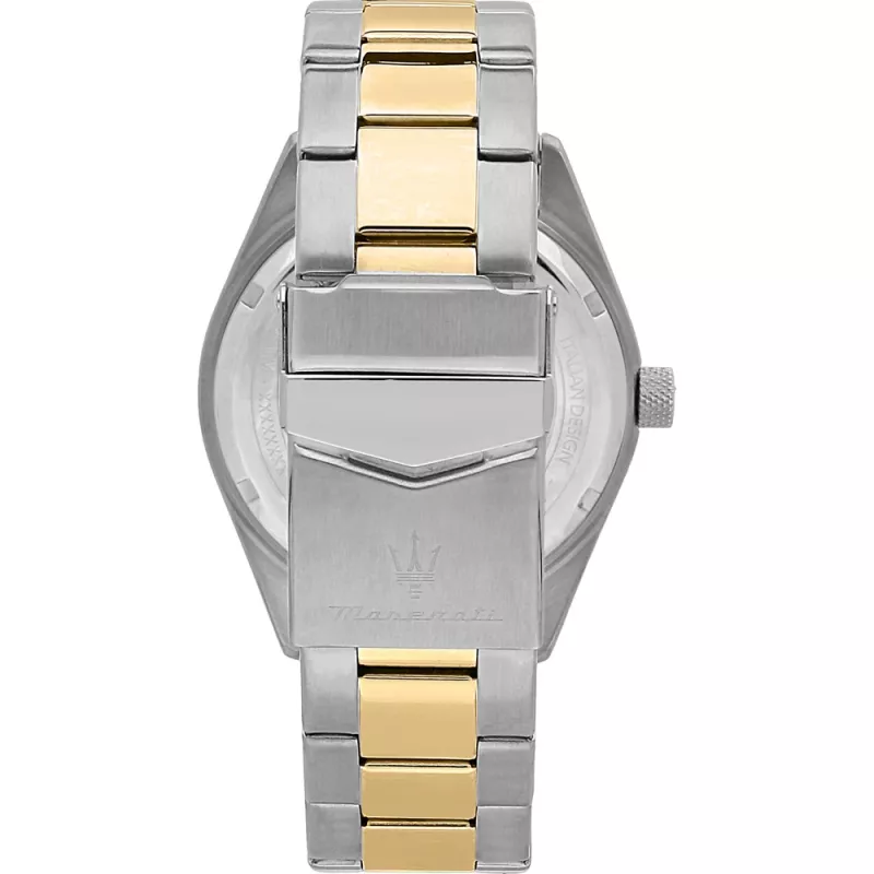 Relógio de quartzo analógico de homem Maserati Potenza R8853100027 43mm aço inoxidável