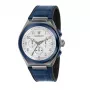 MASERATI relógio de quartzo de homem Potenza R8871639001 43mm mostrador azul bracelete de pele