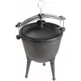 MASTER GRILL caldeirão de caça em ferro fundido MG629 – 8L, pré-temperado, para fogueira e cozinha ao ar livre