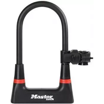 Master Lock U-Lock Aço com suporte 8279EURDPRO preto/prateado