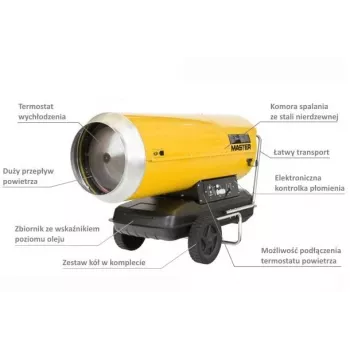 MASTER Aquecedor a óleo B360 sem conduta de exaustão 111kW