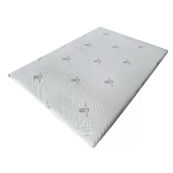 Cobertura de colchão Masterjero 180x200x5 cm – Espuma de memória de firmeza média com capa lavável