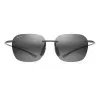 Óculos de sol MAUI JIM Huelo 446-11M unissexo 55/18/145 mm cinzento mate Blue Hawaii polarizado