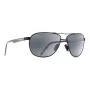 Óculos de sol de homem MAUI JIM 728-2M polarizados - armação preta mate, lentes cinzento neutro