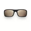 Óculos de sol Maui Jim Peahi H202-2M Preto mate Cinzento neutro 65/19/120 mm Unissexo