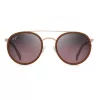 Óculos de sol unissexo MAUI JIM RS534-16R, armação preta mate, lentes cinzento neutro, 54/18/140 mm