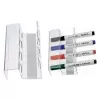 MAUL porta-canetas magnético em acrílico para 4 marcadores de quadro branco ou flipchart, cristalino (6388405)