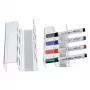 MAUL porta-canetas magnético em acrílico para 4 marcadores de quadro branco ou flipchart, cristalino (6388405)