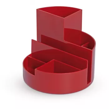 MAUL organizador de secretária redondo plástico 14 cm de diâmetro 12,5 cm de comprimento 4117625