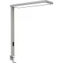 MAUL candeeiro LED de secretária com pinça Senja com sensor de movimento/luz diurna prateado