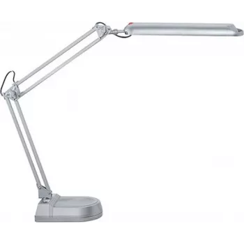 Candeeiro de secretária LED MAUL Atlantic com base prateado
