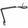 MAUL Candeeiro de lupa LED Makro com base de fixação preto