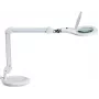 Lupa LED MAUL Makro com base branca