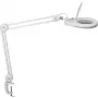 Candeeiro de lupa LED Maul Viso com base de fixação, branco