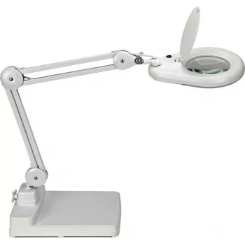 MAUL Lupa LED Viso com base branca