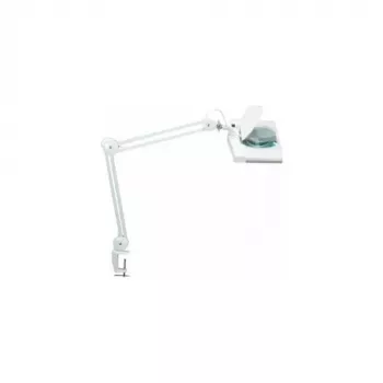 Lupa LED MAUL Vitrum com base de fixação Branco