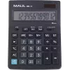 MAUL MXL 12 Calculadora de secretária com ecrã LCD de 12 dígitos, cálculo de impostos, alimentação dupla, Preto 7267090